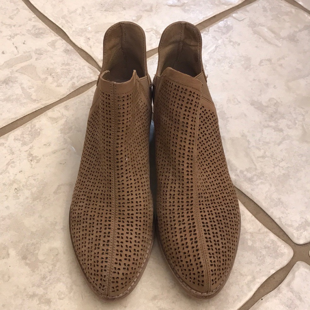 Brown ankle booties
